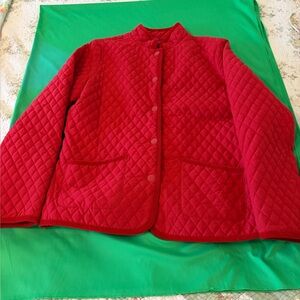 Liz Claiborne Red Quilted Women's Puffer Jacket
